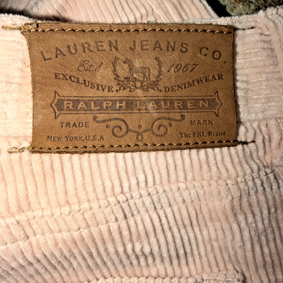 Lauren Jeans Co Ralph Lauren Pink Corduroy Bootcut Pants Size 6 - Picture 7 of 8